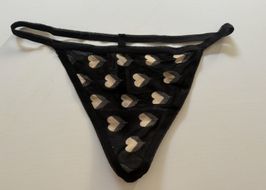 Black and Tan Heart G String