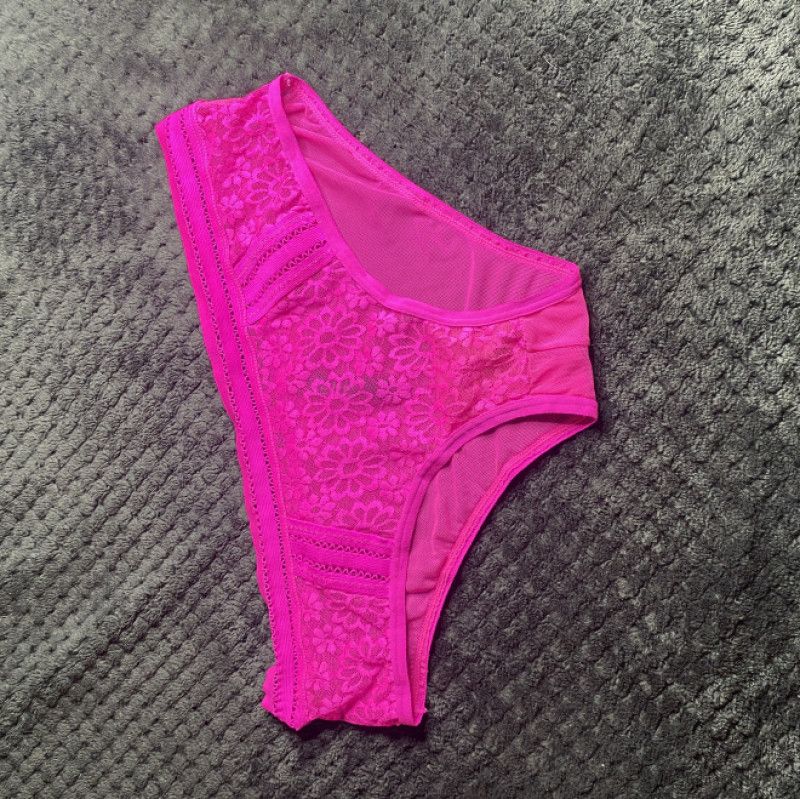 Neon pink Lace panties