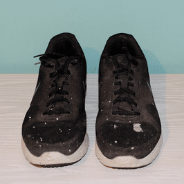 Pair of Black Running Shoes