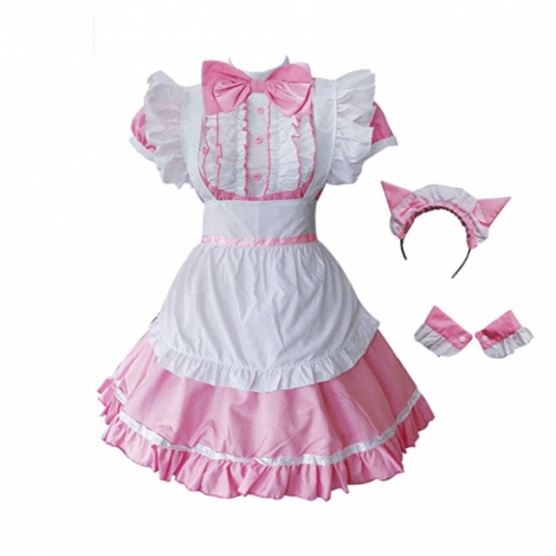 SPOIL ME Pink and White Neko Maid outfit