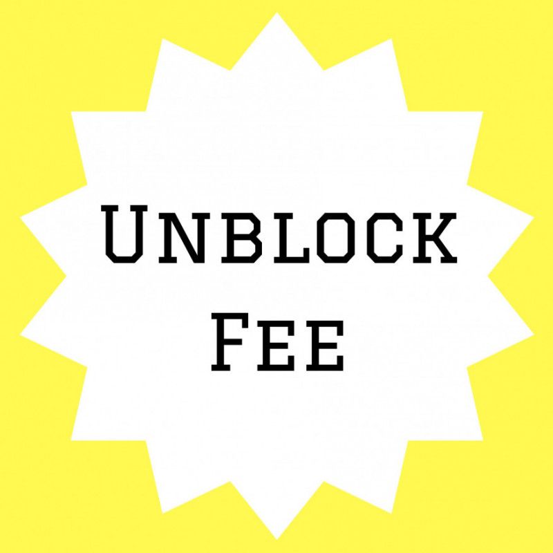 Unblock Fee