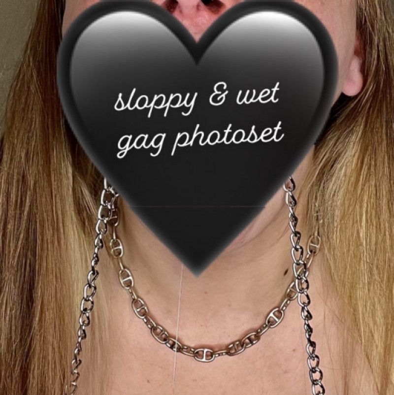 sloppy and wet gag photoshoot