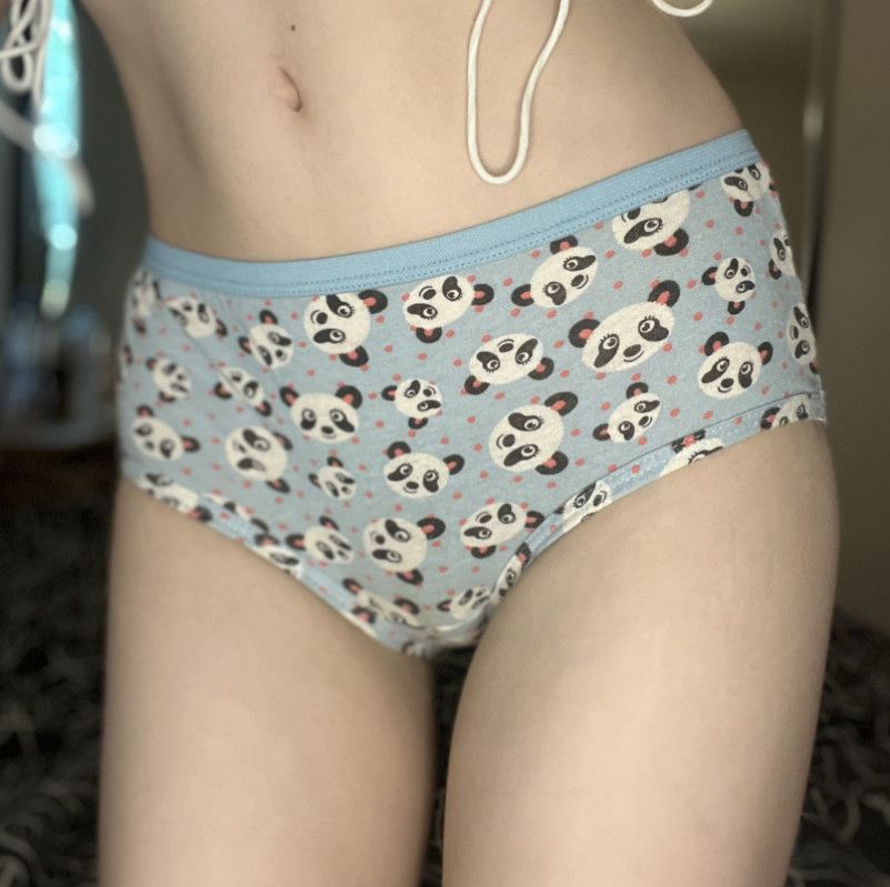 Cute Used Panda Panty