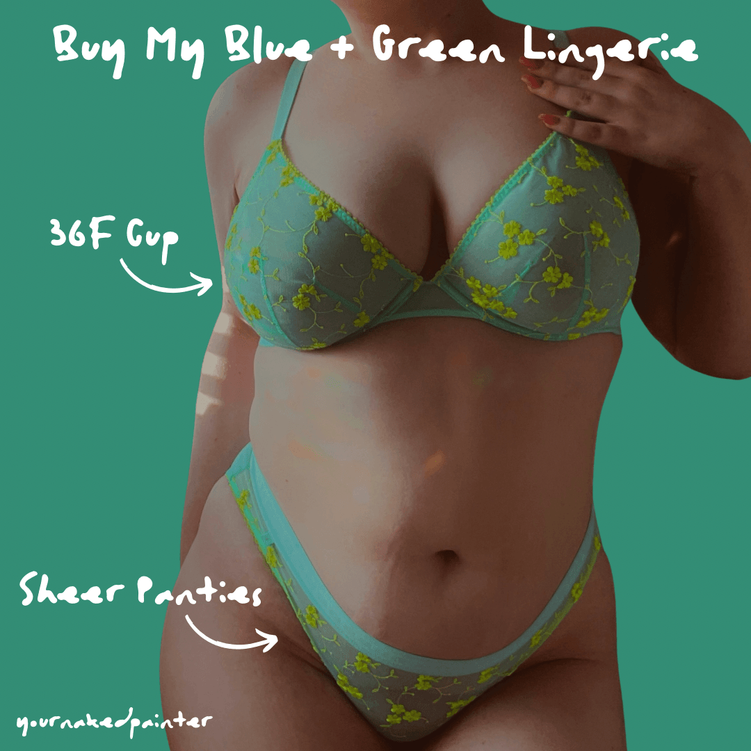 Blue and Green Lingerie