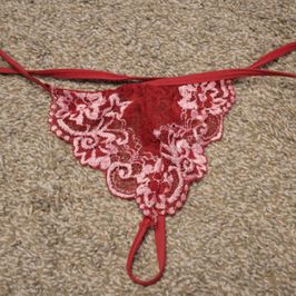 Red Lacey G String