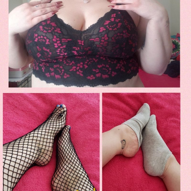 Socks fishnets and bralettes OH MY!