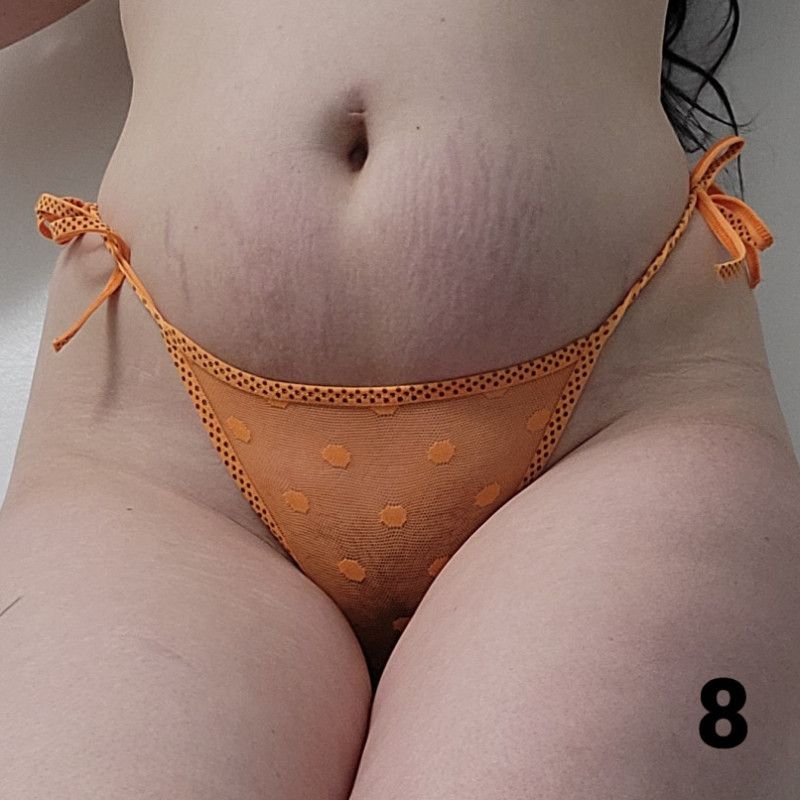 Adjustable Orange Thong