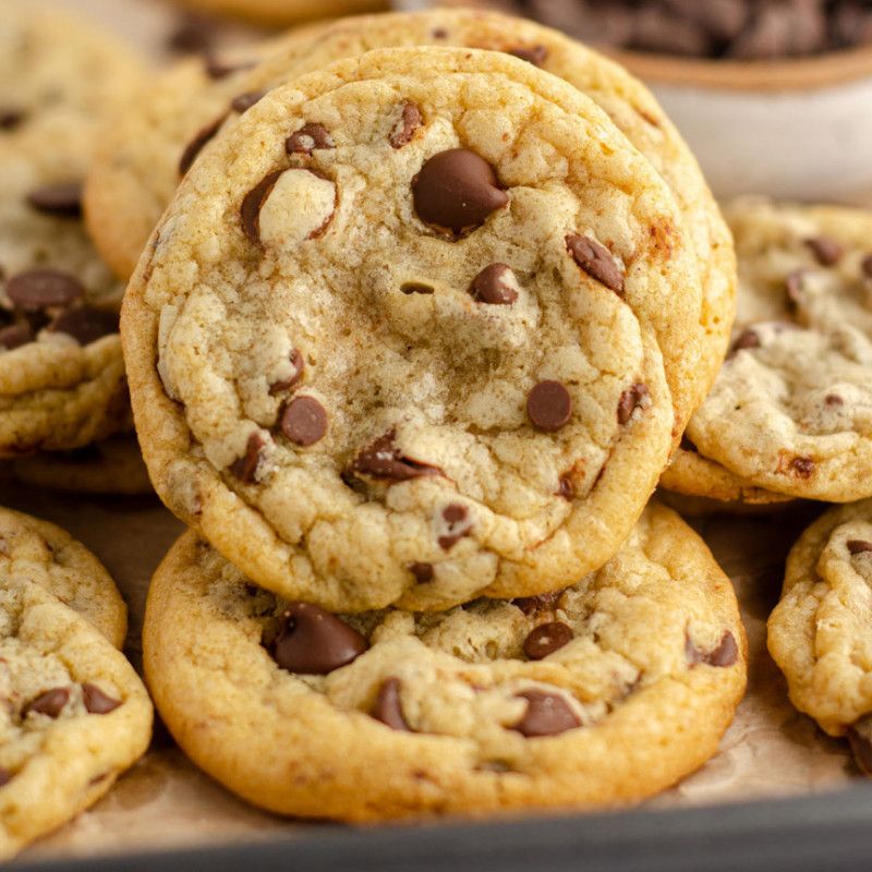 Homemade chocolate chip cookies