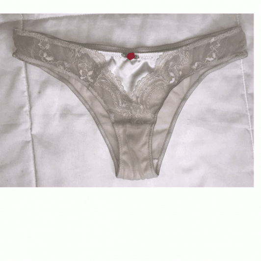 Angel White Silk Lace Panties