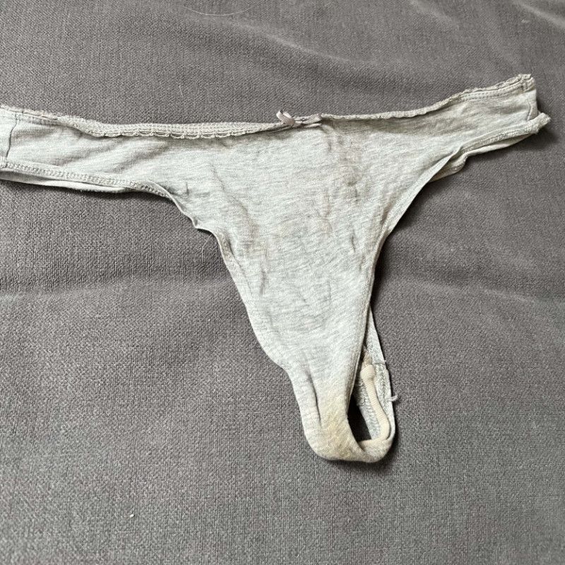 worn cotton thong