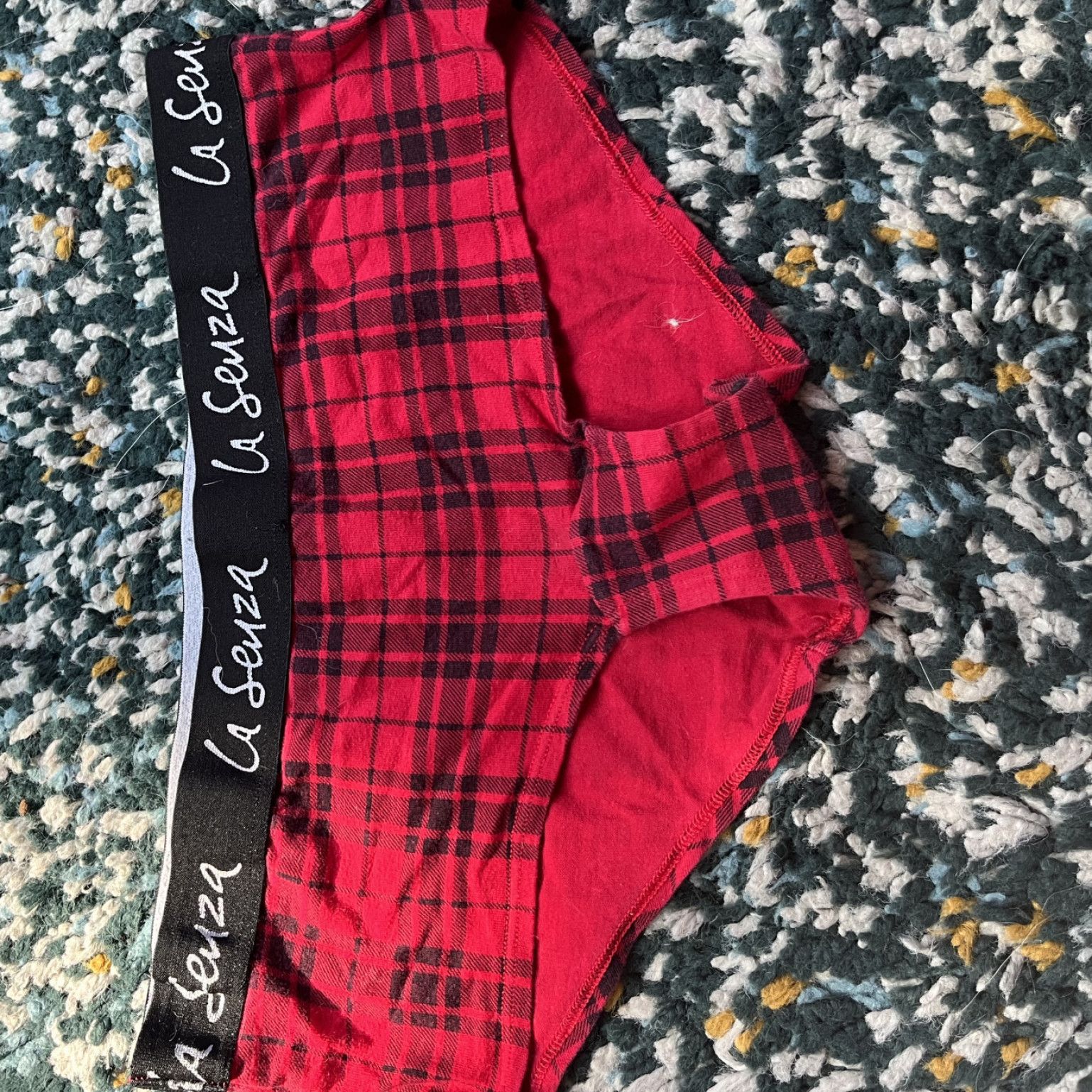 plaid granny panties