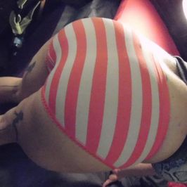 Coral Stripe Stretchy Panties MILF