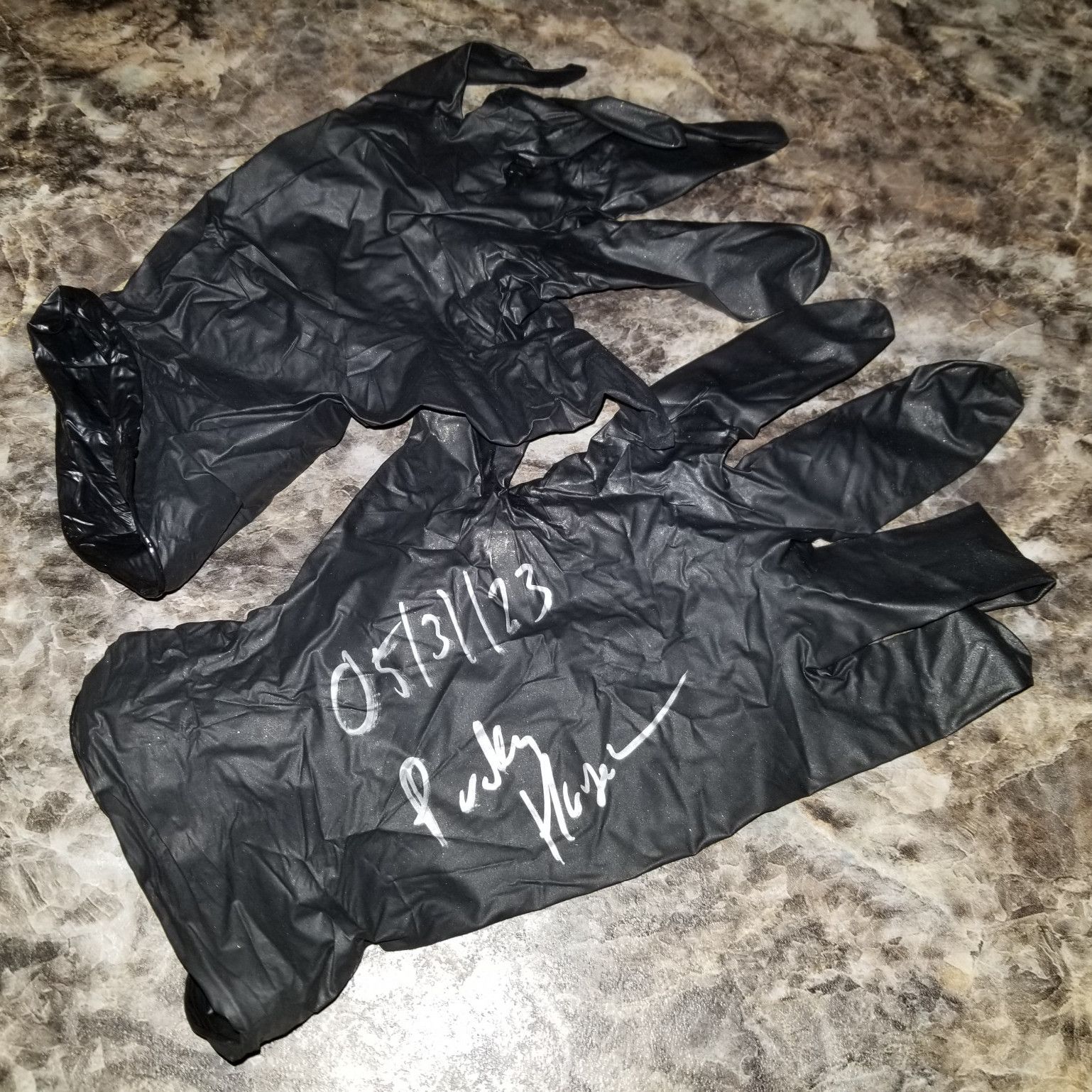 Used Latex Gloves