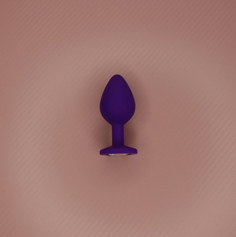 Medium Butt Plug With Purple Crystal