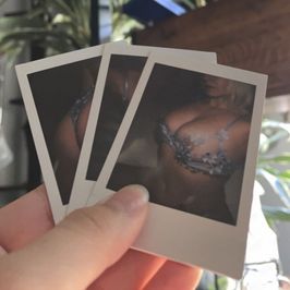 Blue Seethrough Lace Polaroid Set