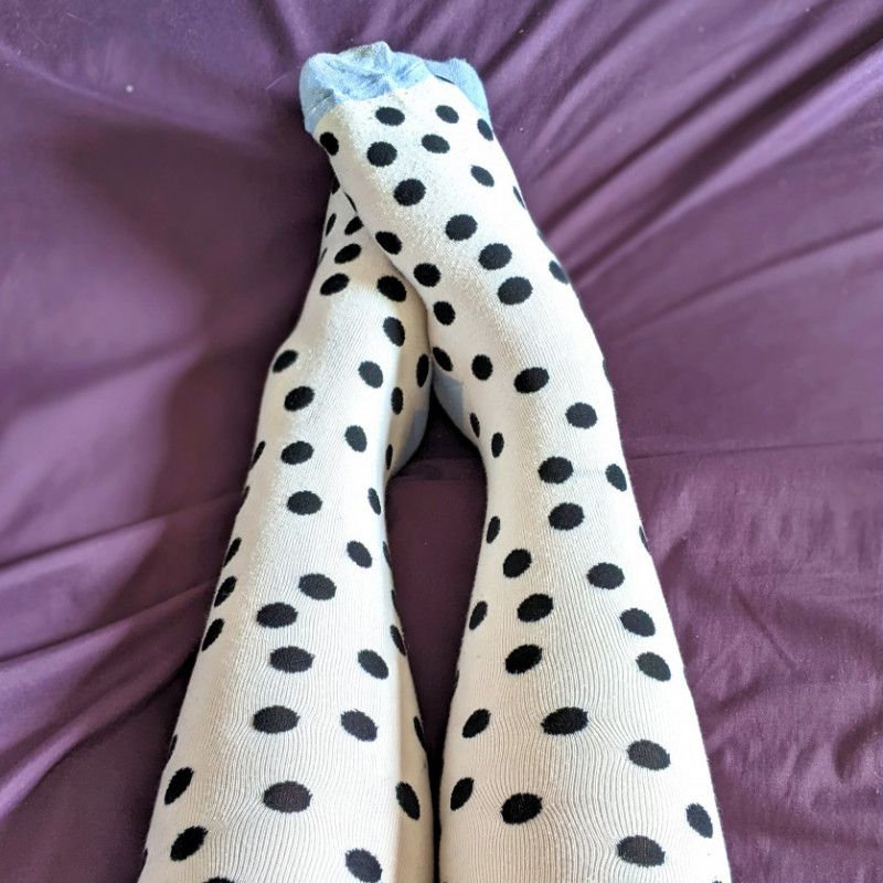 Polka Dotted Knee Socks