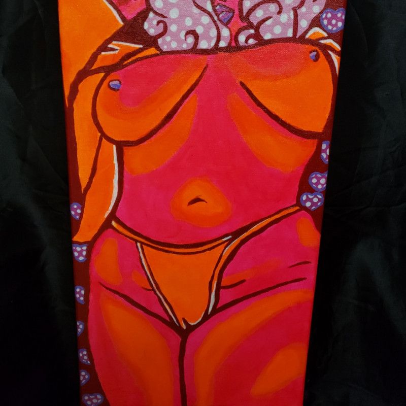 12x24 nude on canvas