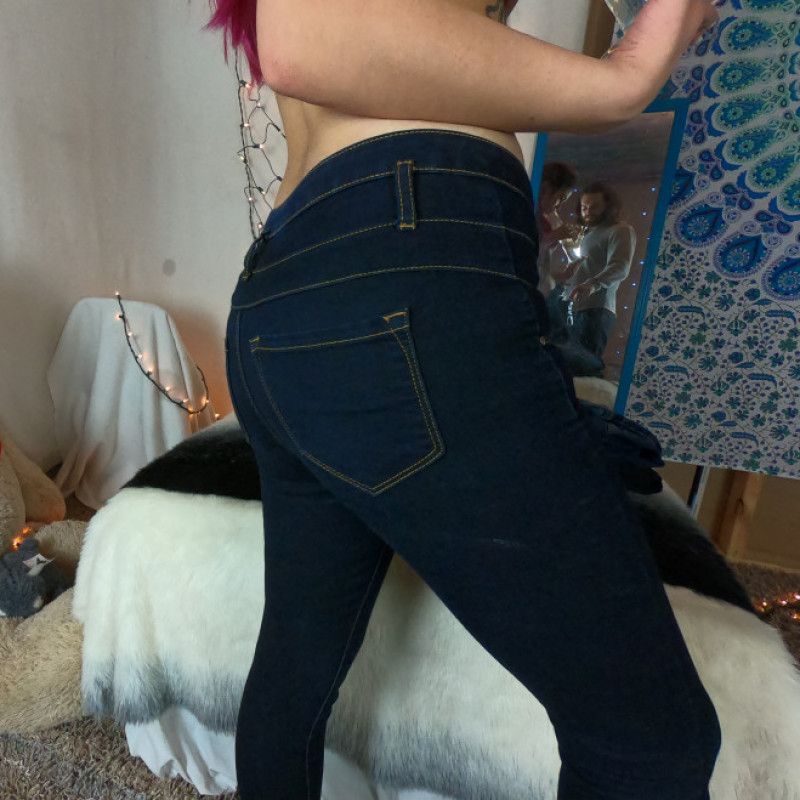 High Waisted Denim Jeans