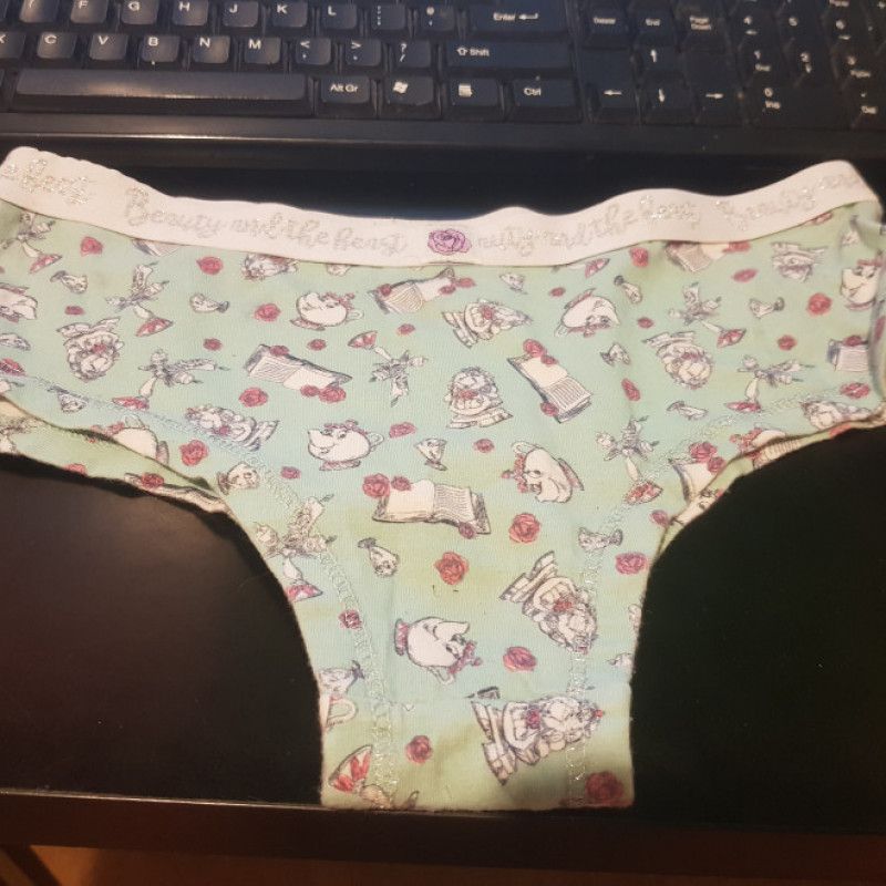 Used Beauty and The Beast panties