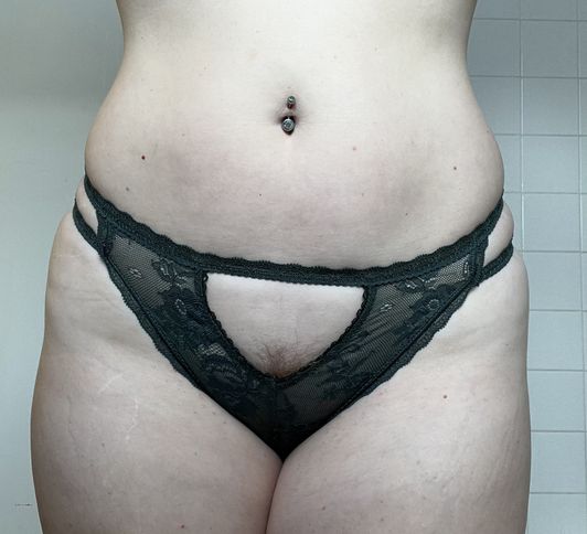 Dark Green Lacy Panty