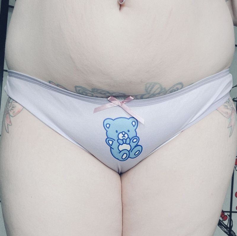 RESERVED USED WORN PURPLE Bear Panties