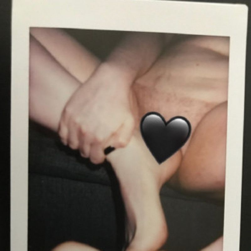 Grinding Foot Against My Pussy Instax 1