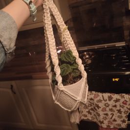 Rosa Homemade Macrame Plant Holder