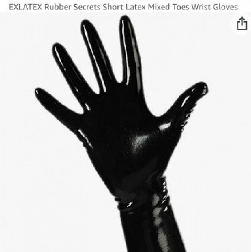 Buy me black latex gloves!