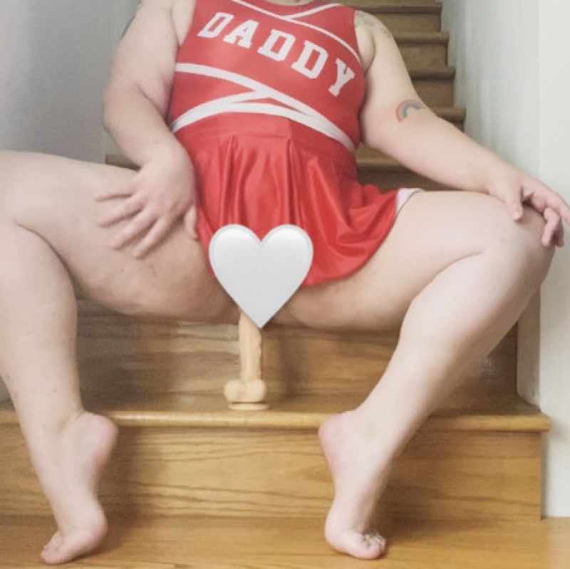 Worn DDLG Cheerleader Costume!