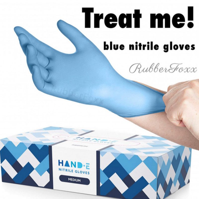 Treat me to a box of blue Nitrile Gloves