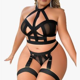 WISH LIST Black Harness Lingerie