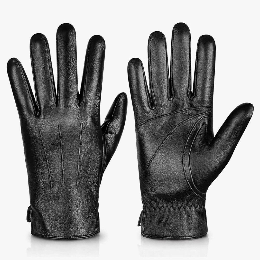 WISH LIST Black Leather Gloves