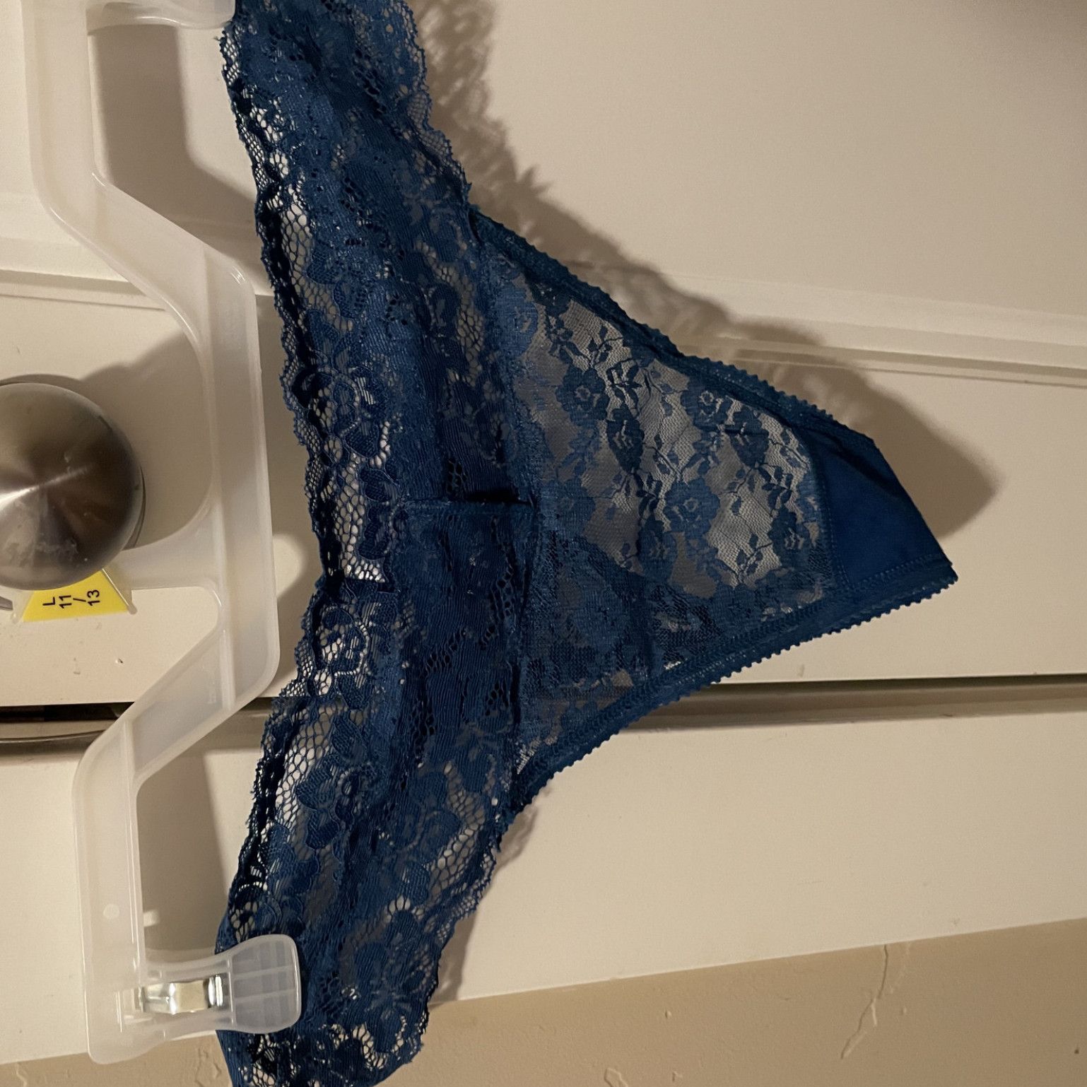 Lacy navy blue panties