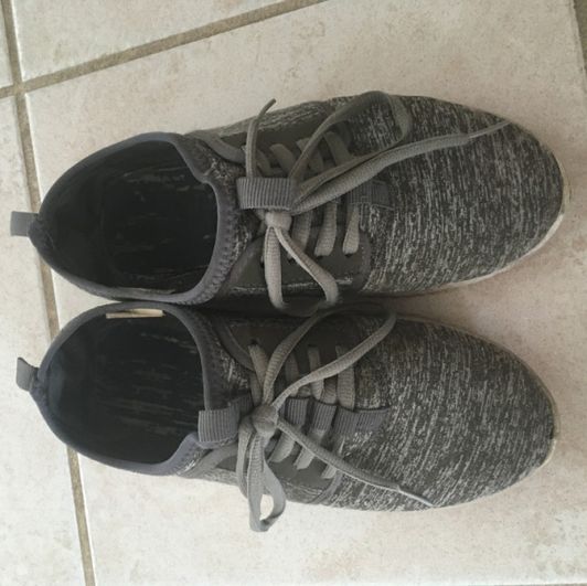 Dirty Broken Sneakers with Foot Scent