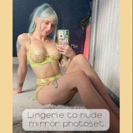 Lingerie to nude photoset