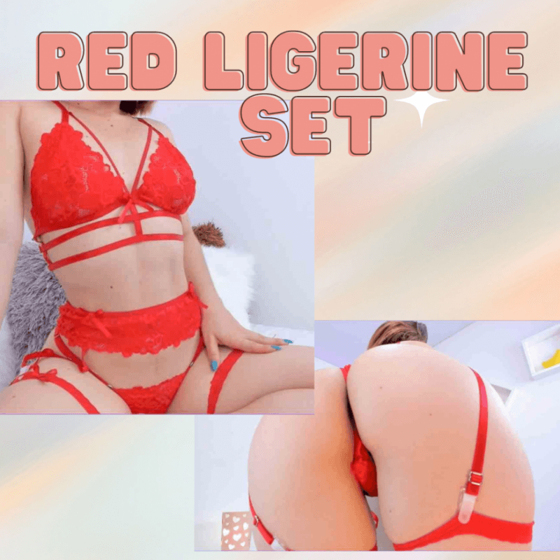 Selling red lingerie set