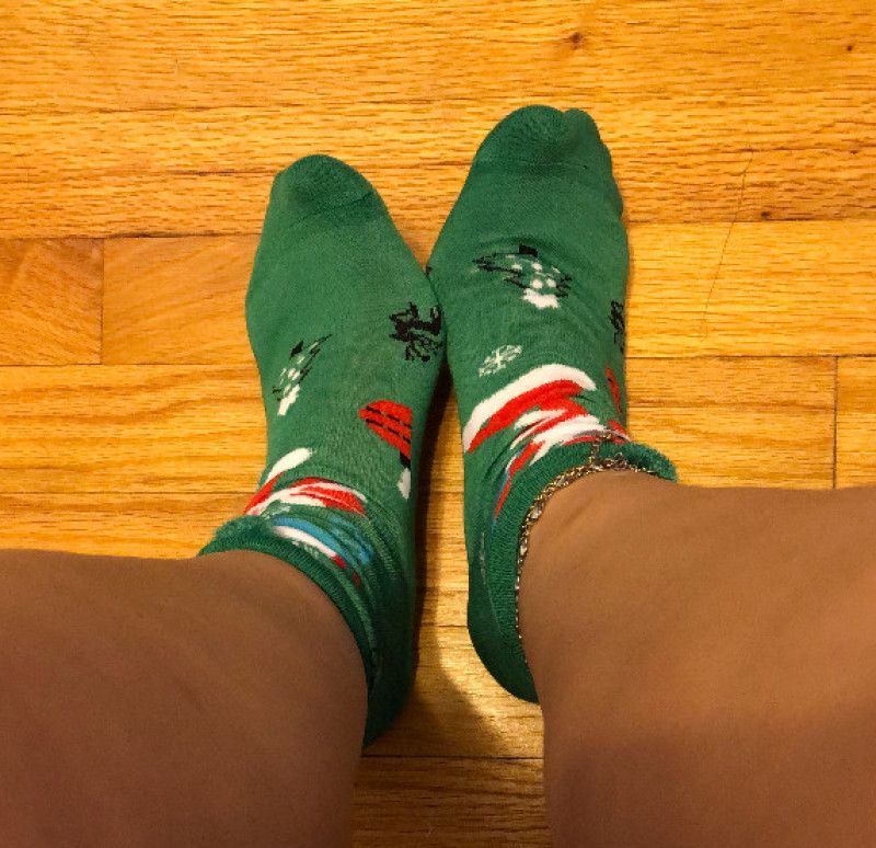 Holiday Socks Green Free Shipping!