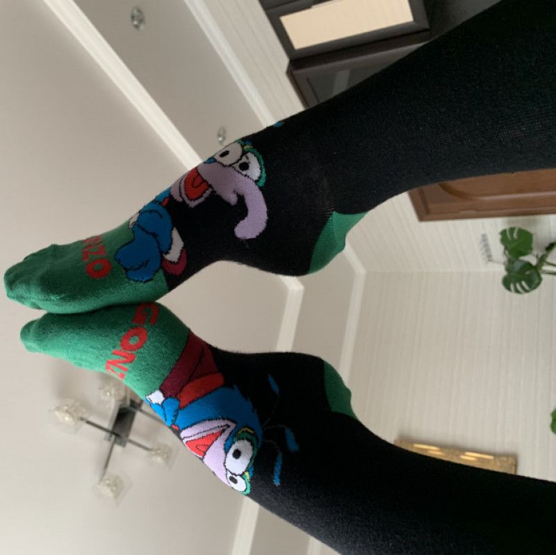 Gonzo black knee socks