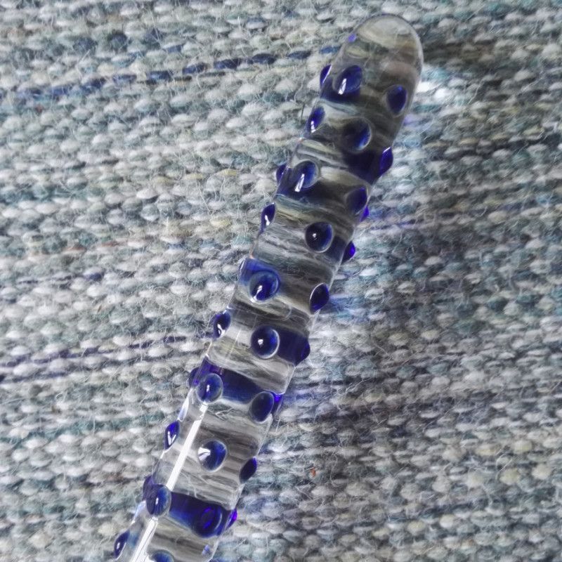 Used glass dildo