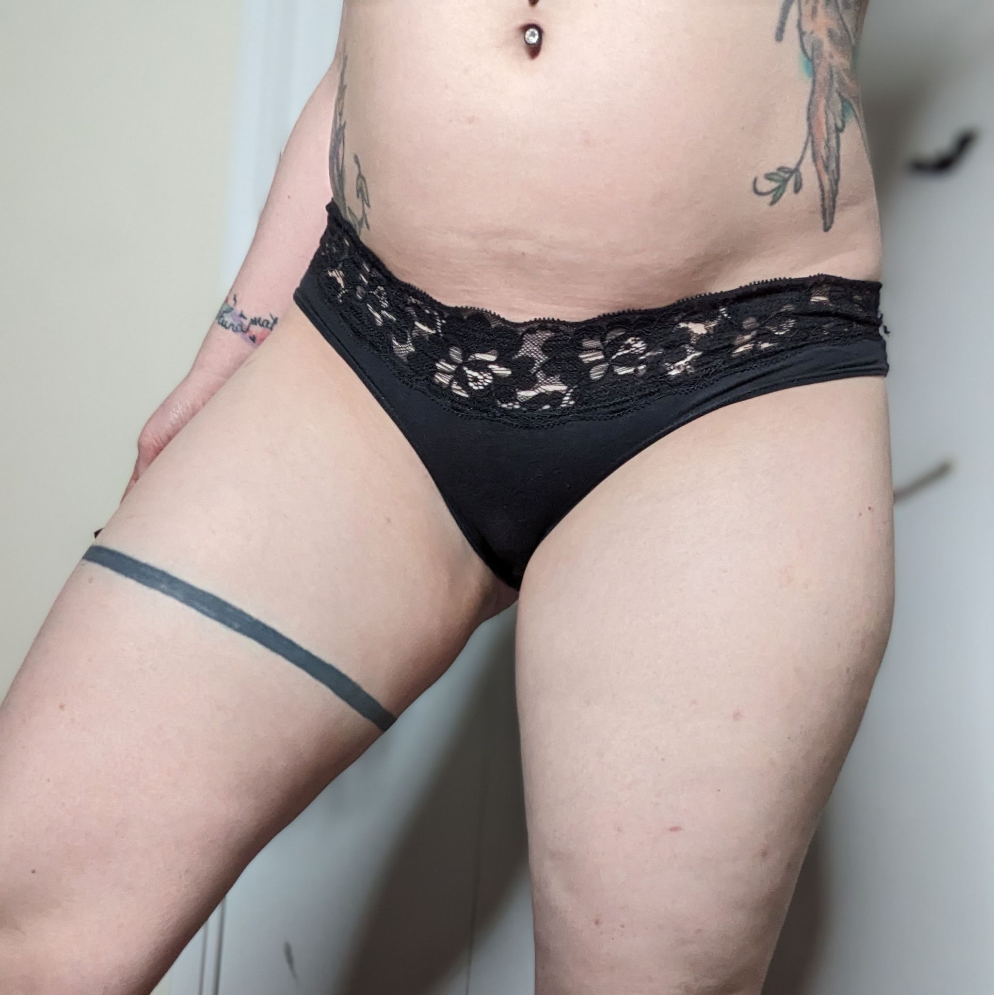 Black love panties