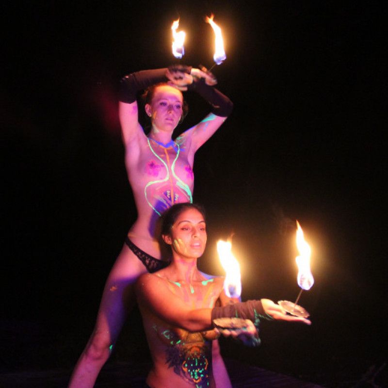 Scarlet and Zora Fire Spinning Photo Set