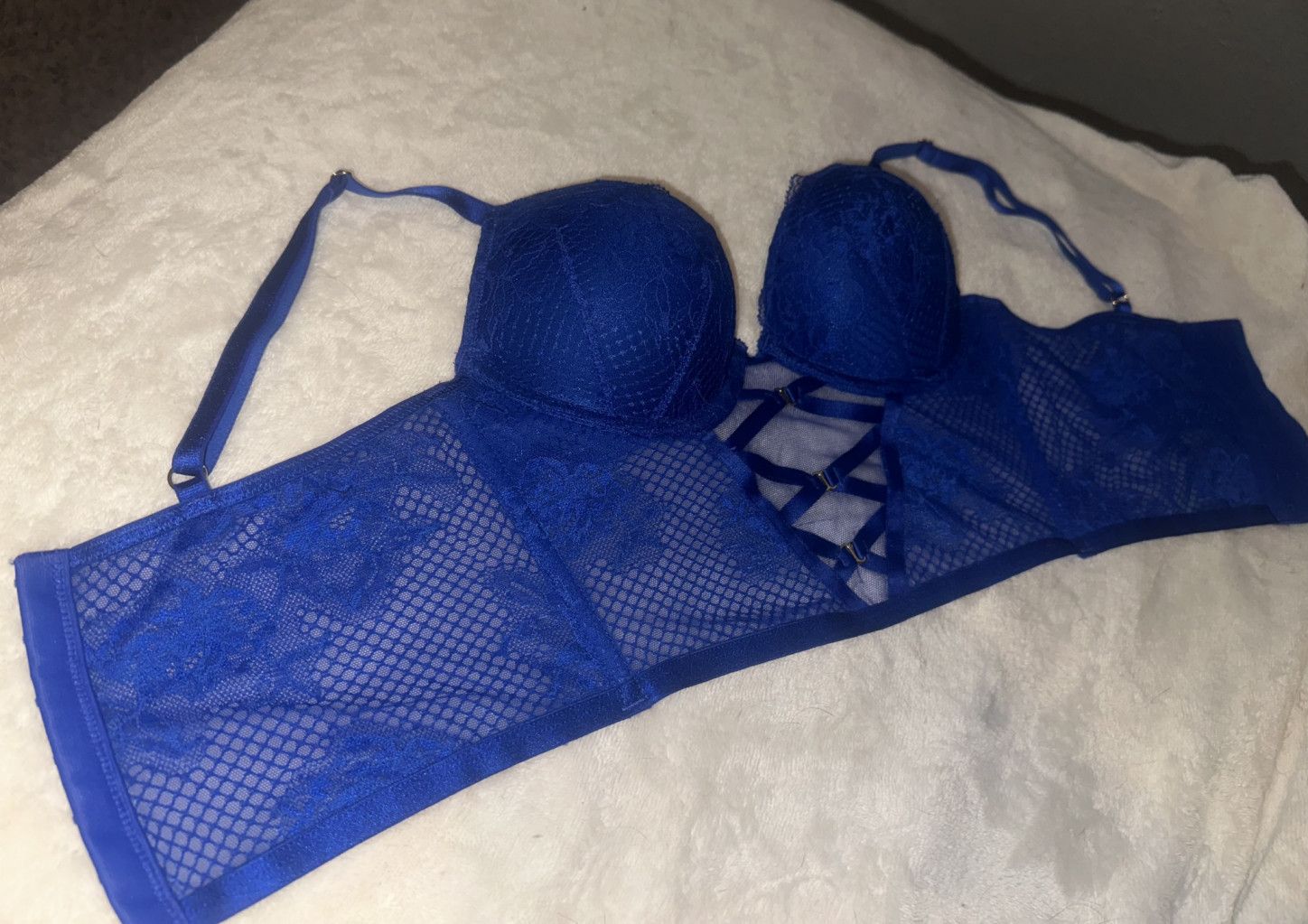 Dark Blue Corset Bra