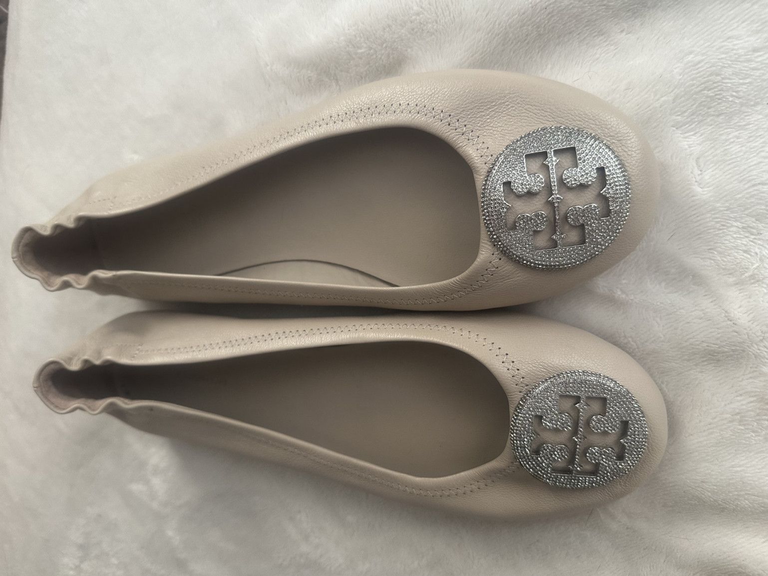 Worn Sweaty Tory Burch Ballet Flats