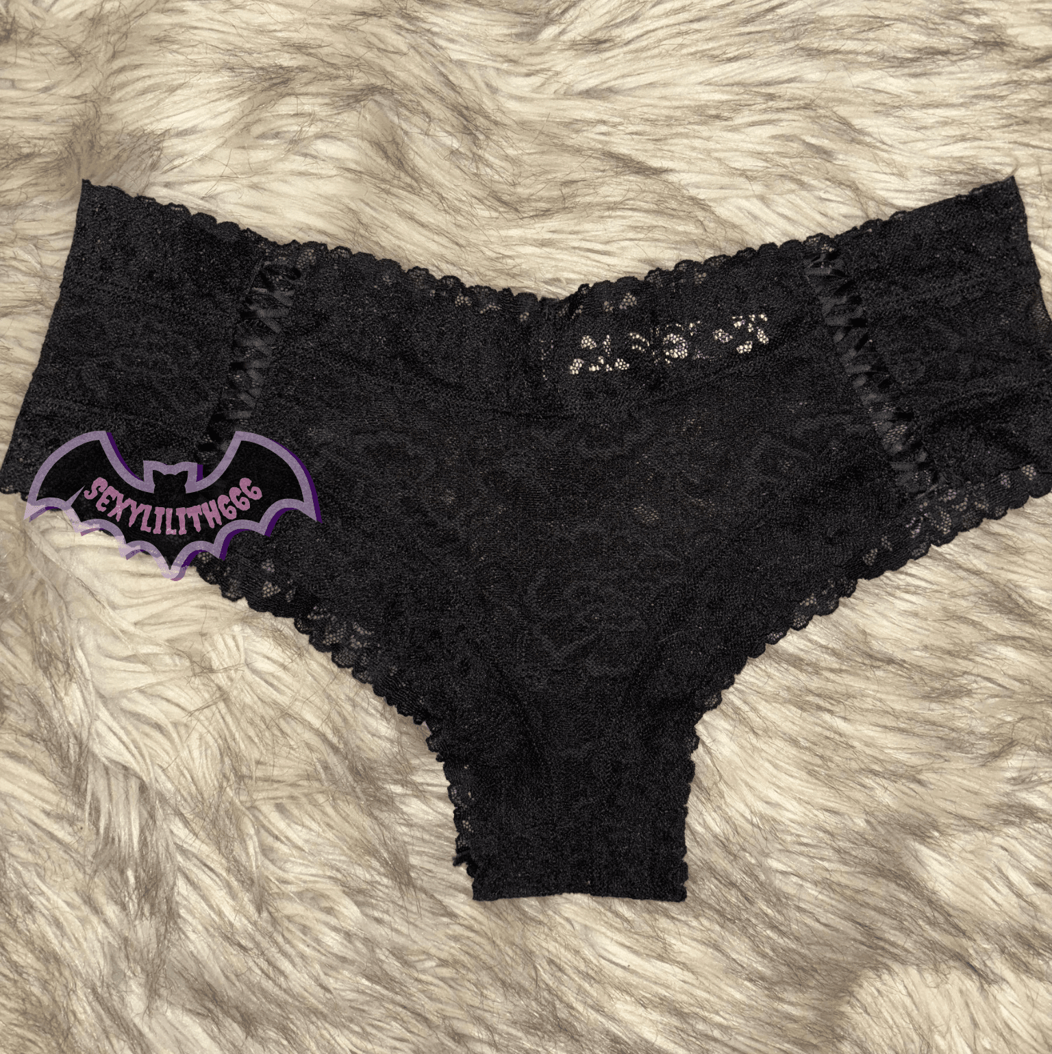 Victorias Secret Black Lace Panty