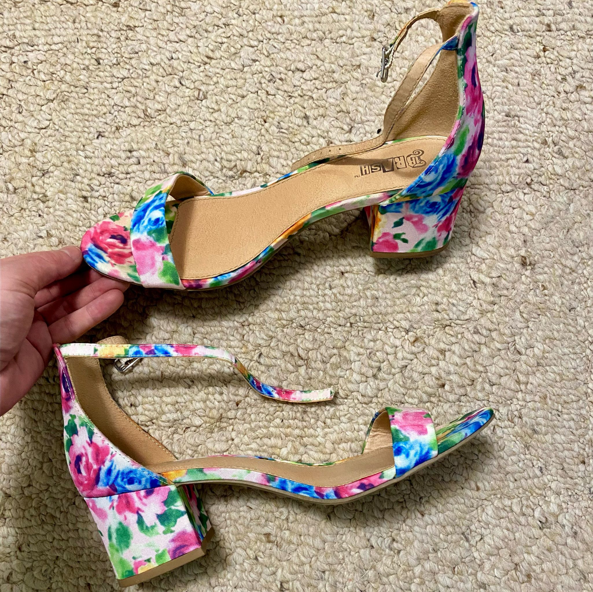 Used Summer Floral Heels