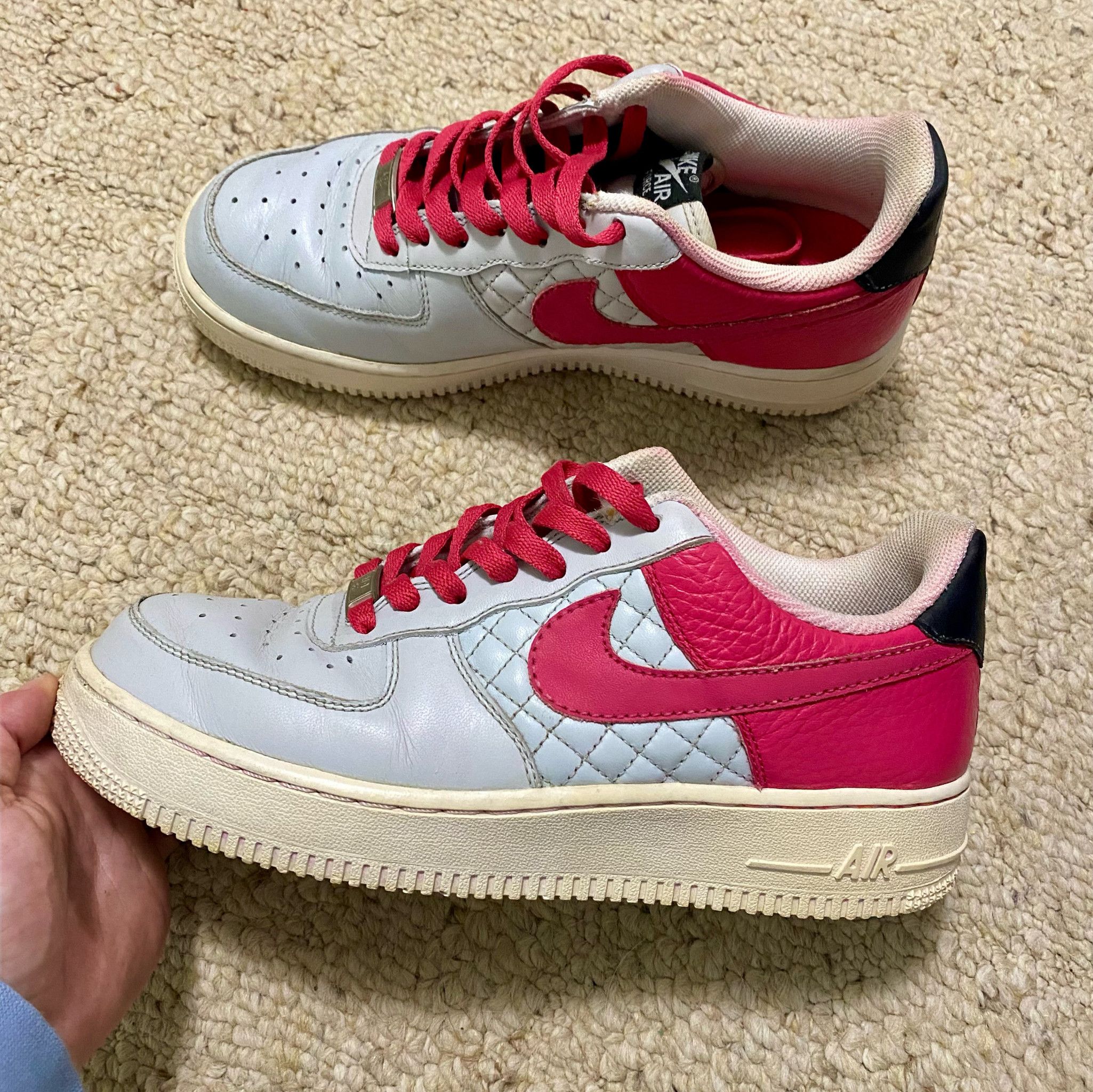 Used Nike Pink AF1 Sneakers