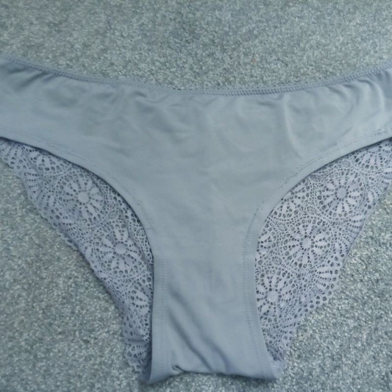 Silver lace butt panties