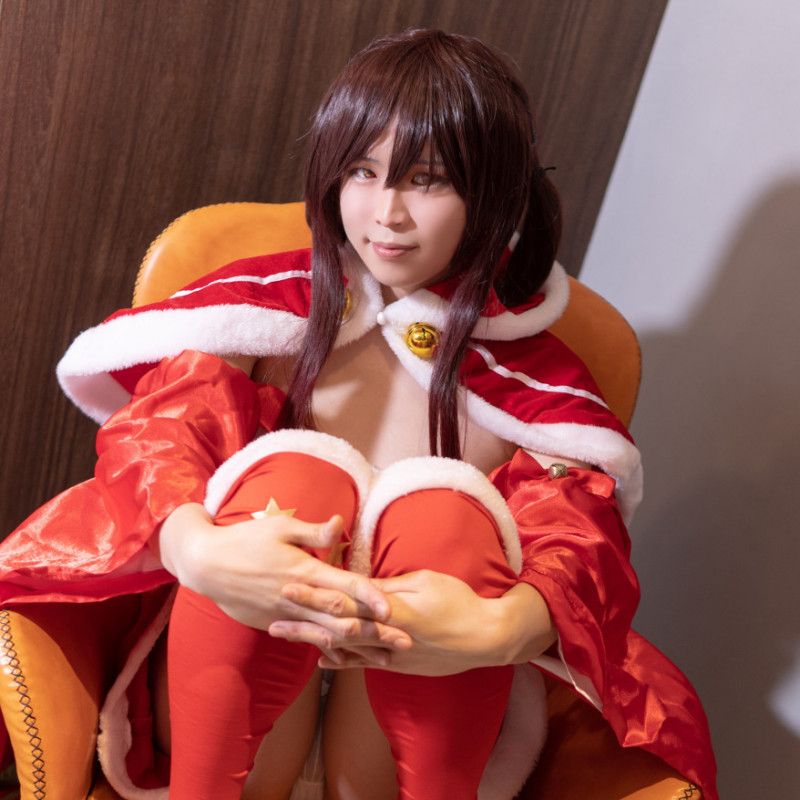 Genshin Impact Hu tao Santa Cosplay Haru 11th Photobook