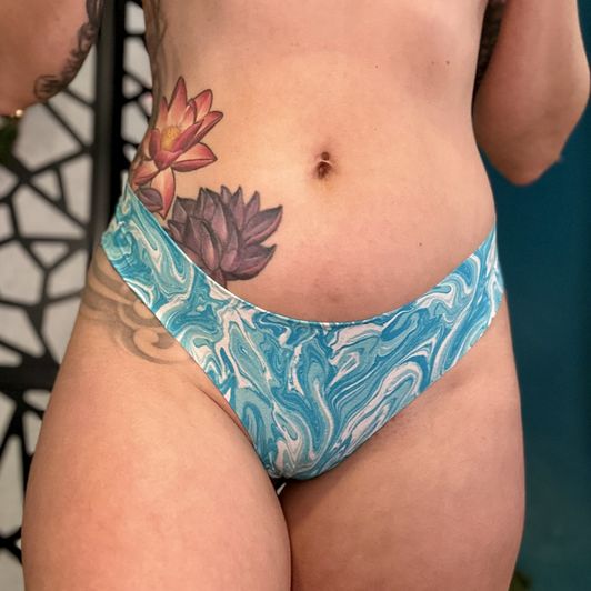 Blue Marble Thong