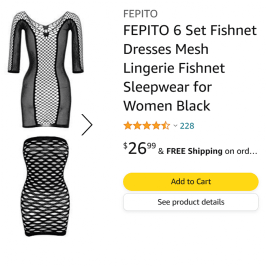 Gift Me Black Fishnet Outfits